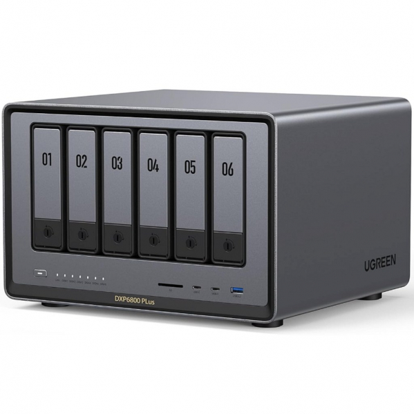 Ugreen NASync DXP6800 Plus inkl. 3x 20TB HDD (60TB)