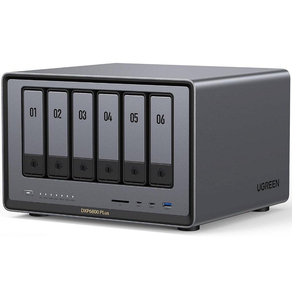 Ugreen NASync DXP6800 Plus inkl. 6x 24TB HDD (144TB)