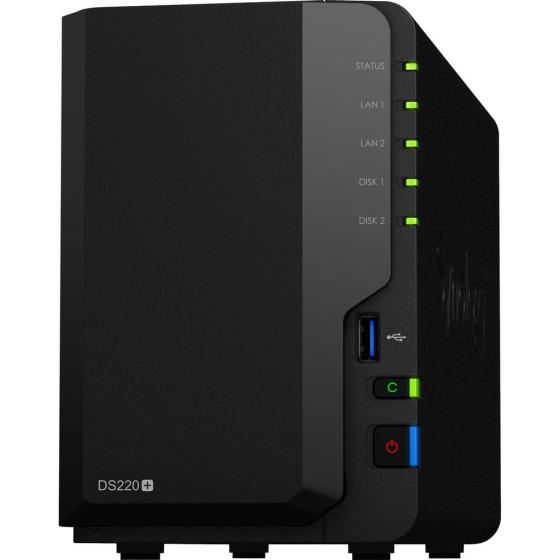 Synology NAS DS220+-2G inkl. 4TB (2x 2TB Seagate IronWolf NAS SSD)